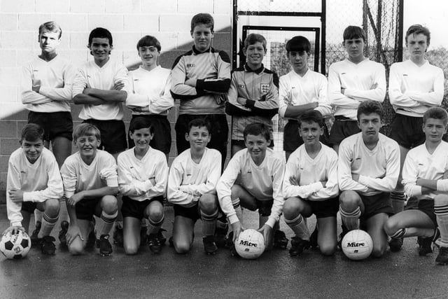 The 1987 Sheffield Schools Under 14's soccer team