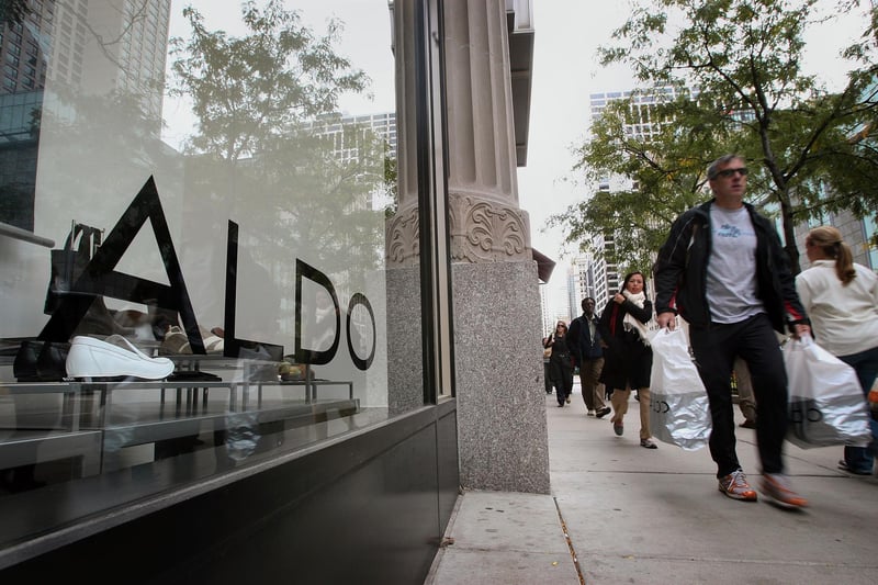 Shoe chain Aldo collapsed into administration in June 2020 with five stores permanently closed (Photo by Scott Olson/Getty Images).