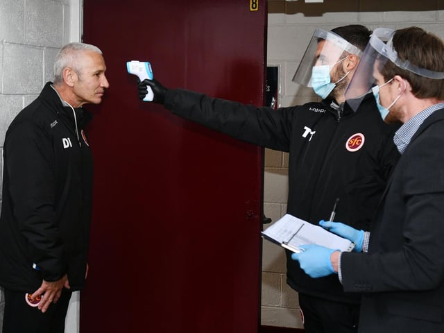 Davie Irons, manager and Tony Tompos, new physio.