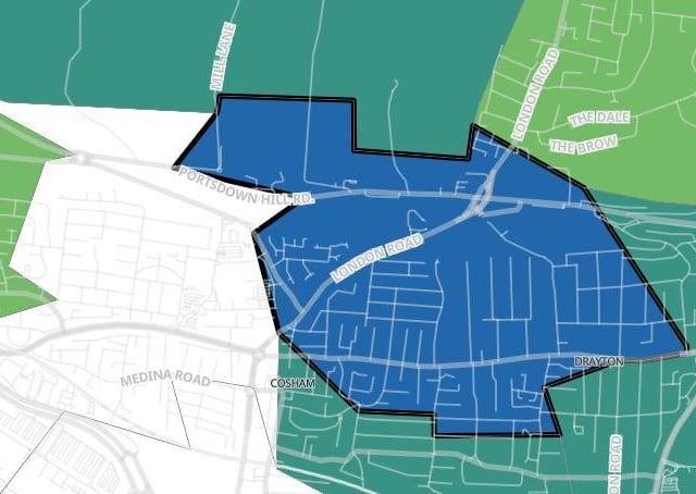 Cosham North had eight confirmed cases in the seven days to October 16, which was an increase of 166.7 per cent.