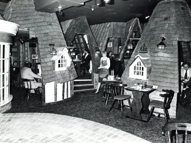 Inside the Sicey Hotel, Sheffield, in 1981