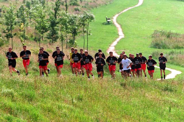 Climbing the hills in 1997.
