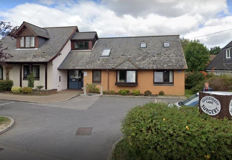 Gudge Heath Lane Surgery, on Gudge Heath Lane, was rated 93% good and 3% poor by patients.
