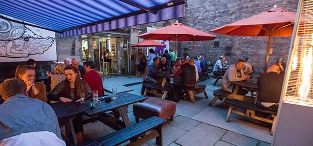 Situated close to the ever popular Broughton Street, this walled off beer garden is hugely popular with locals and visitors alike and for good reason. The bar offers great value beers, cocktails and other drinks while the walled off space offers plenty of privacy.
