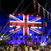 Sheffield Town Hall was the backdrop for an amazing and light show for the Coronation Concert. Pic: The Steel City Snapper