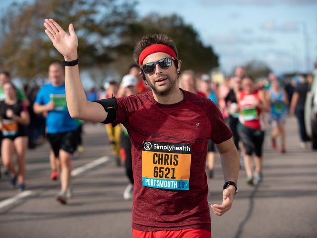 Action from the Great South Run. (201019-248)