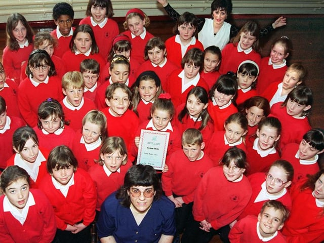 Adwick Park Juniors choir pictured in 1997