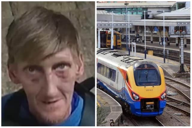 Andrew Ford, aged 49, pleaded guilty to an offence of outraging public decency, after a conductor found him exposing himself and masturbating on a train travelling between Doncaster and Meadowhall at 1.40pm on Monday, May 16, 2022. He was subsequently arrested at Sheffield railway station (pictured)