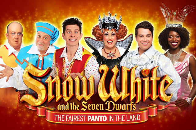 Snow White & the Seven Dwarfs is at Theatre Royal, Newcastle from November 23, 2021 to January 9, 2022. With madcap comedy from Newcastle panto favourites Danny Adams (Muddles), Clive Webb (The Henchman) and Chris Hayward (who we discover for the first time has a villainous side, playing The Wicked Queen), the production also sees X Factor star Joe McElderry join the cast, as The Man in The Mirror, the return of Danny & Mick’s Mick Potts and musical theatre star Carole Stennett. Tickets from www.theatreroyal.co.uk