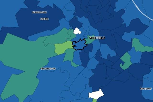 There are two areas of Sheffield which are nearly Covid-19 free.