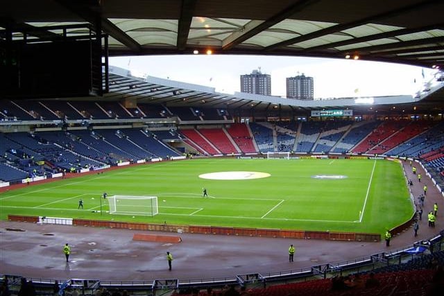 Hampden Park was closed in 1998 as construction of a new south stand progressed. The new-look and all-seater arena reopened in time for the 1999 Scottish Cup Final between Celtic and Rangers and to witness the controversial moment referee Hugh Dallas was pelted with a coin.