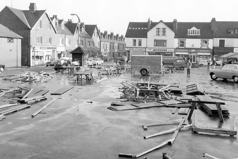 Do you recognise the old shops from Shirebrook market place?