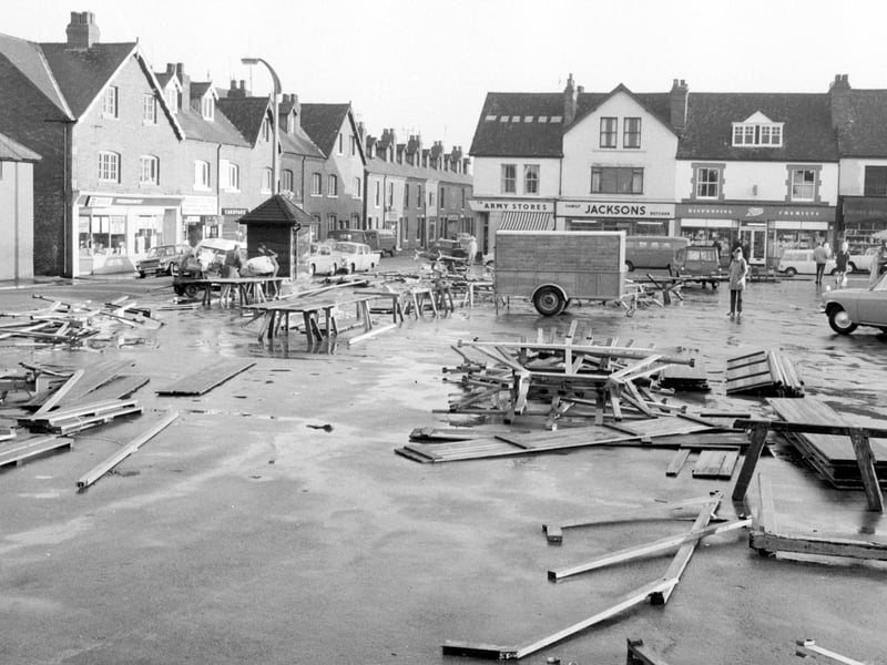 Do you recognise the old shops from Shirebrook market place?