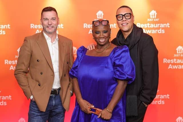 Fred Sirieix, Andi Oliver and Gok Wan among celebrity guests attending the Just Eat Restaurant Awards.