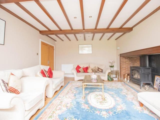 The lounge, viewed here from a different angle, is full of character too.. From floor to ceiling.