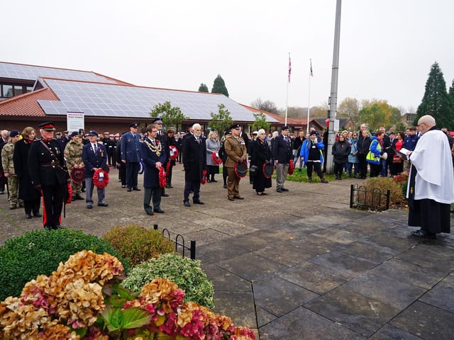 The wreath-laying ceremony.