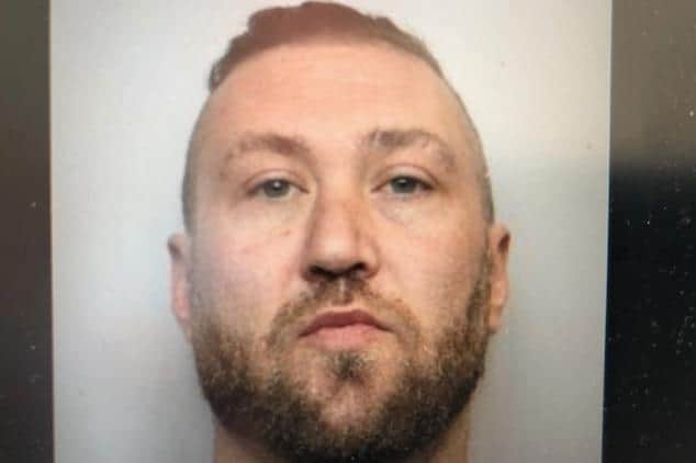 Pictured is James Walker, aged 35, of Norfolk Close, Barnsley, who has been jailed for 15 months after he admitted theft and affray during an attempted carjacking. Copyright: JPIMedia