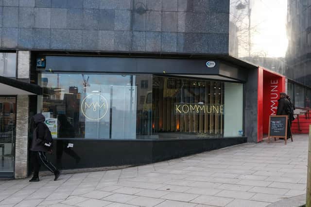 Kommune at Castle House in Angel Street, Sheffield - the city council want to work with them on creating mini street food markets in the city centre