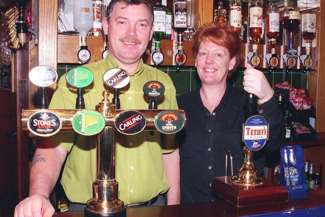 Barry and Julie Kitchen, landlord and landlady at the Cock Inn, Oughtibridge