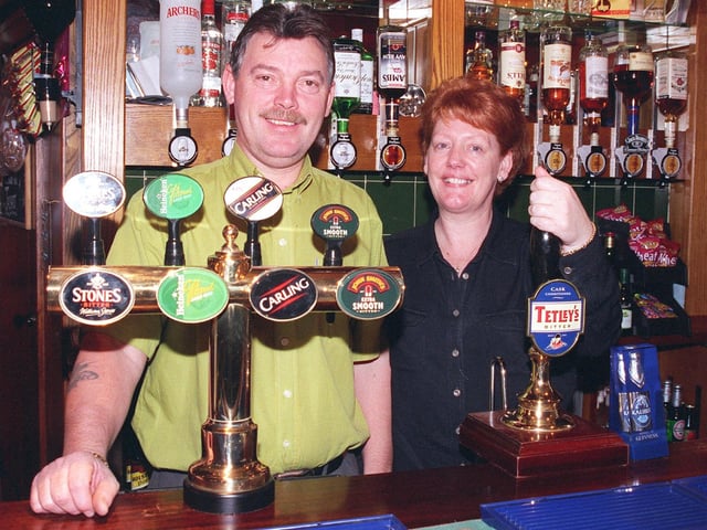 Barry and Julie Kitchen, landlord and landlady at the Cock Inn, Oughtibridge