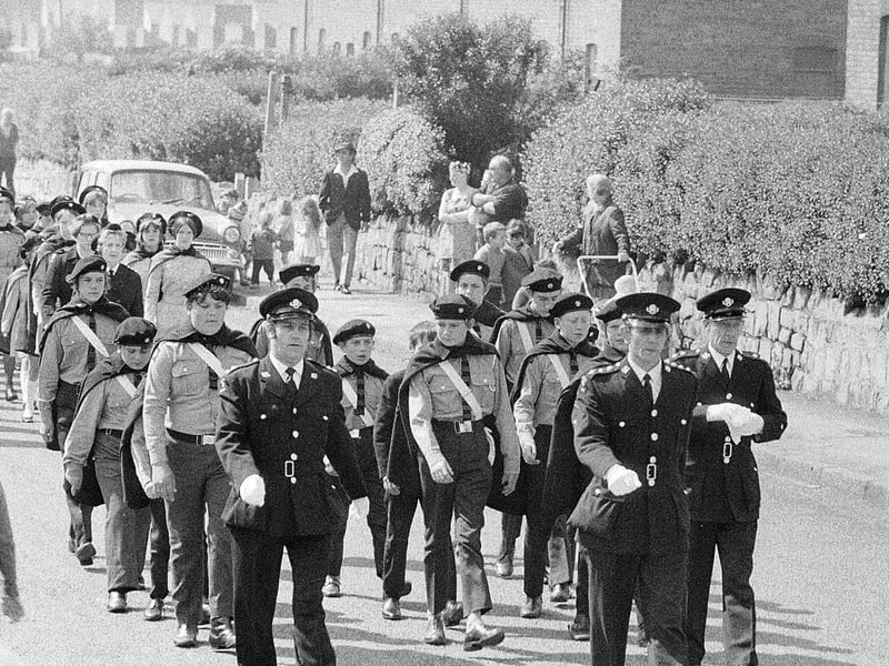 Parade time for Shirebrook St John Ambulance Brigade - can you spot any familiar faces?