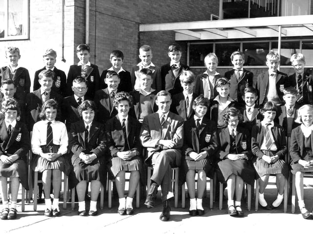 Myers Grove Comprehensive School 1961 - Derek Yeardley is pictured on the middle row, second from left - Submitted by Mr D Yeardley