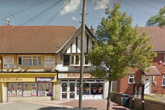 This fish and chip shop has a five food hygiene rating.