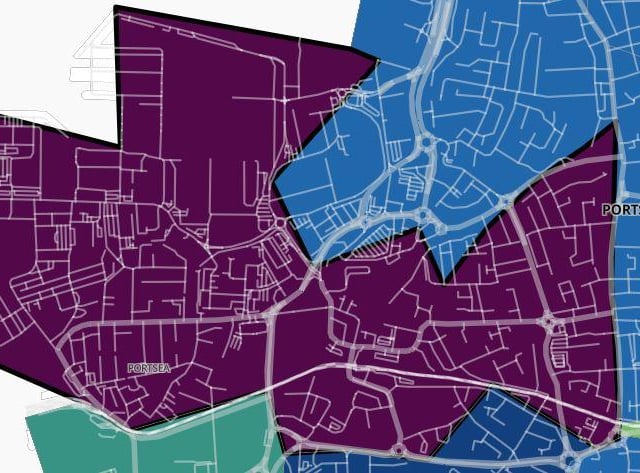 Fratton West and Portsea had 84 confirmed cases in the seven days to October 16, which was a decrease of 1.2 per cent.