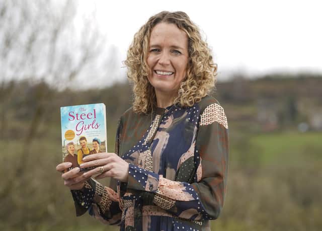 Sheffield based author Michelle Rawlins with her new novel The Steel Girls.Picture Scott Merrylees