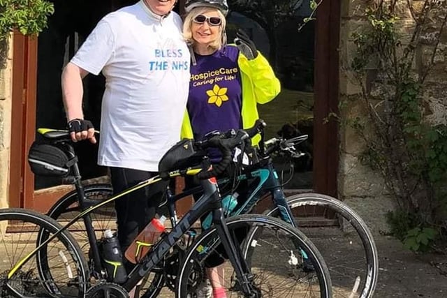Lucy and Anthony Carroll took park in The 2.6 Challenge and raised nearly £600.