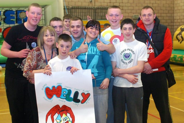 A Belle Vue team competing in a 2011 event at the Mill House Leisure Centre. Were you a part of it?