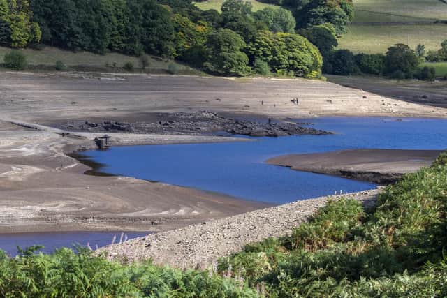 Yorkshire Water has said its reservoirs are now on average only 35 per cent full and the hosepipe ban could last well into 2023. Pictured is Ladybower Reservoir in the Peak District near Sheffield. Picture: Tony Johnson