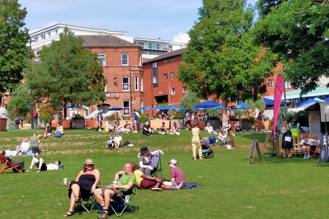 Here is how Sheffield enjoyed the last weekend of August on Devonshire Green.