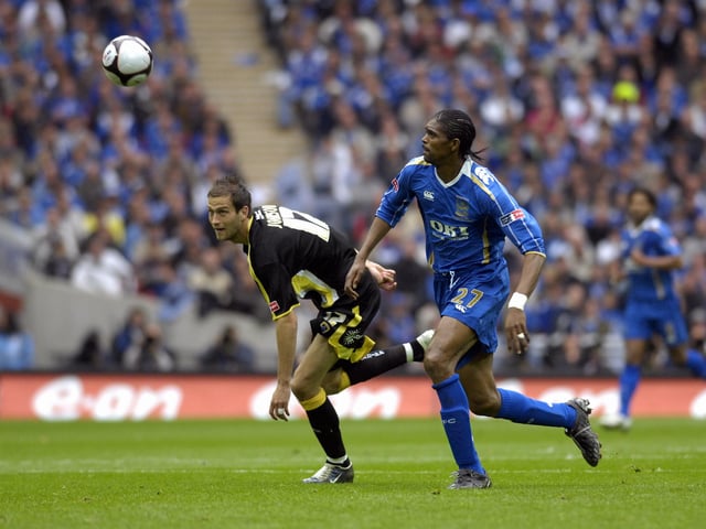 Match action from the final. Picture: Will Caddy