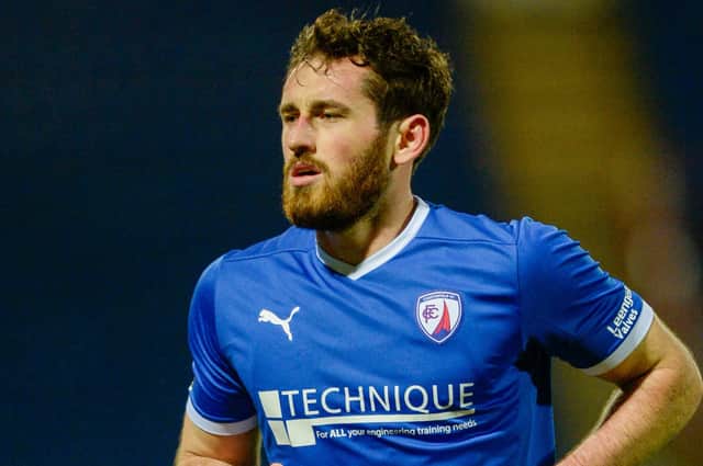 Chesterfield host Yeovil Town in the National League on Saturday. Pictured: Jak McCourt.