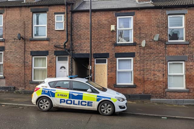 Police found more than 200 cannabis plants inside the house.