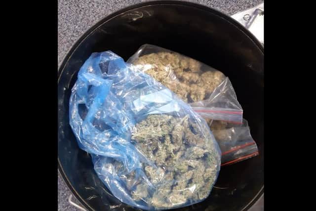 Police have carried out a raid on a Sheffield estate – seizing drugs from the property. Officers issued a picture of drugs