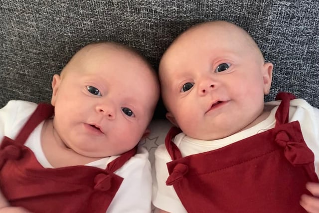 Twins Maisie and Millie were born on March 15 - five weeks early - and got home just before lockdown started. Mum Holly is excited for her wee ones to meet the rest of the family