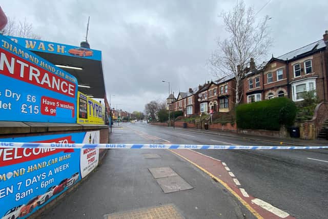 The man was shot dead while sitting in car parked at Diamond Car Wash on Burngreave Road, Sheffield