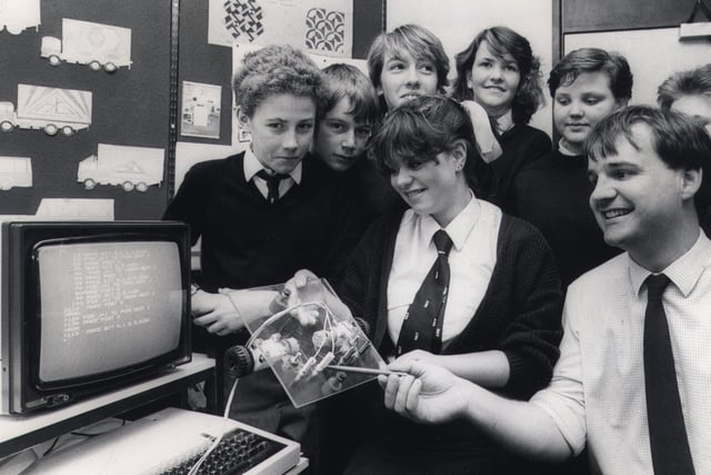 Hall Cross Comp school, Doncaster ,Technology class  November 1987