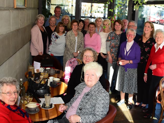 Staff reunited after more than 30 years at Ryan's Bar.