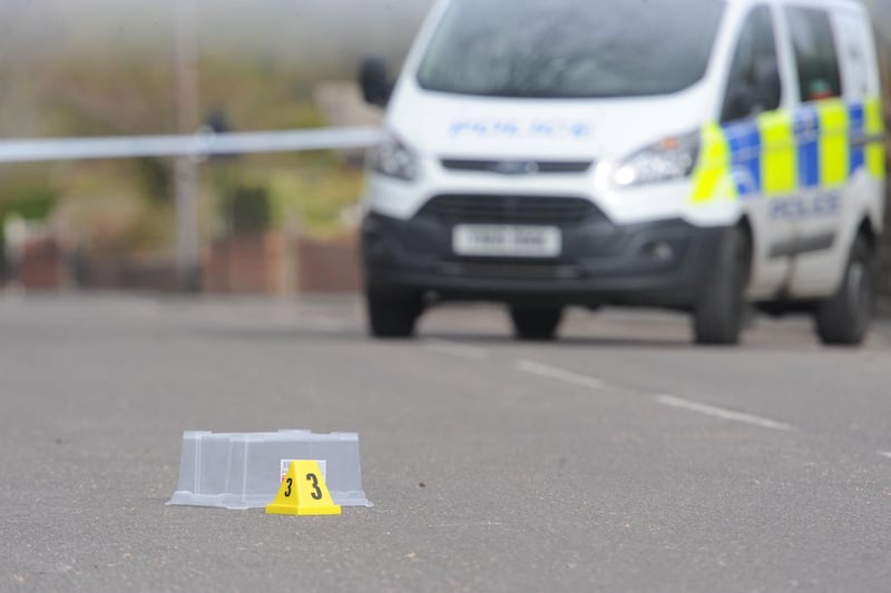 Photos show CSI officers at scene of Sheffield shooting