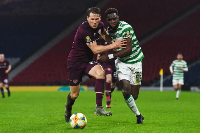 Inexplicable handball for the penalty gave his side an uphill struggle but solid in the second half to atone in part for his mistake and otherwise kept Edouard fairly contained as the Frenchman lifted his game for the occasion.