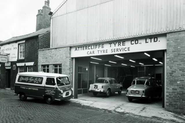 Attercliffe Tyre Company, Sheffield,  in 1963