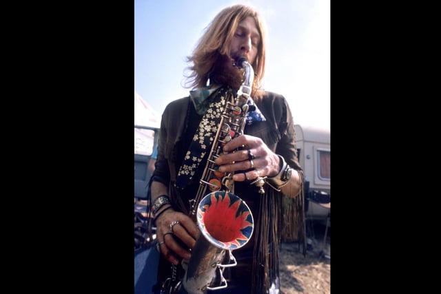 50th Anniversary of the Isle of Wight Festival Celebrated in Landmark Exhibition
Hawkwind -  Nik Turner on sax - Isle of Wight 1970 by Charles Everest - Charles Everest © CameronLife Photo Library.