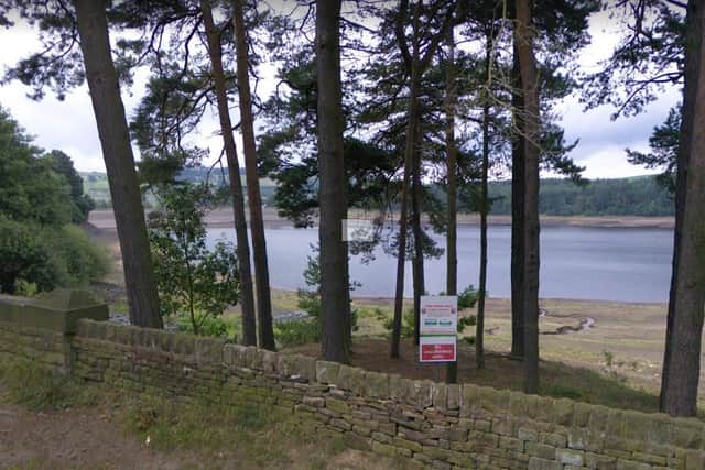 A sign warning people that bathing is prohibited at Agden Reservoir, in Sheffield (pic: Google)