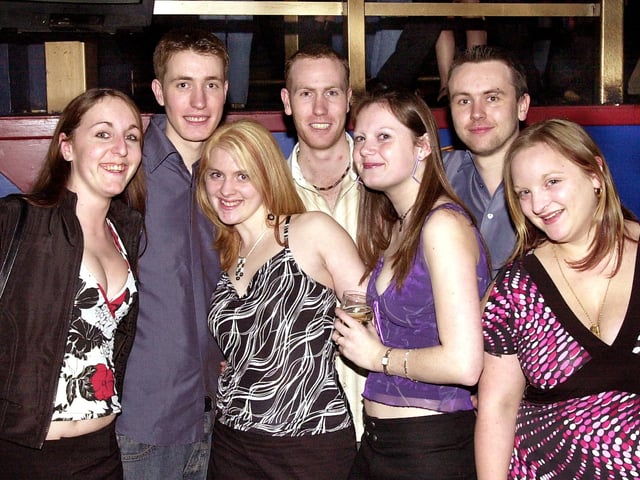 Revellers enjoying the scene at Route 66 Nightclub in Guildhall Walk, Portsmouth - (041590-0005)