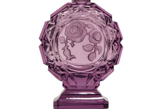 Glass scent bottle