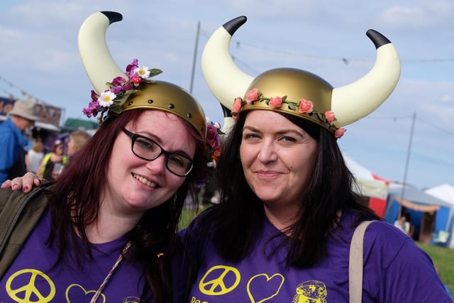 A pair of Viking raiders having fun at the festival.