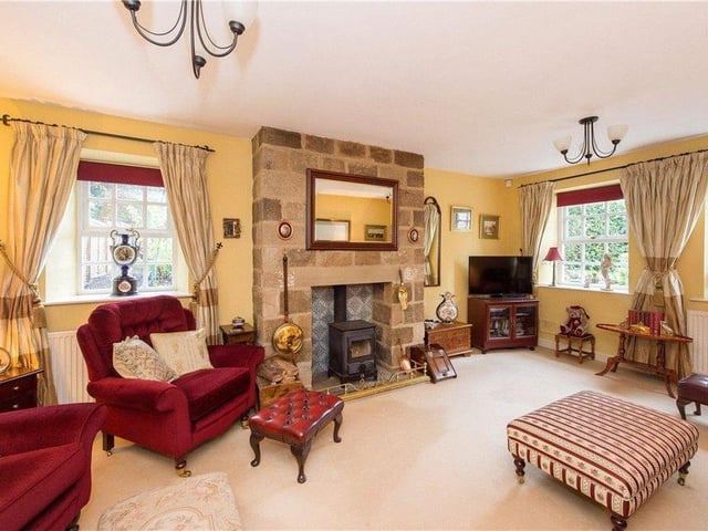 Grosvenor Barn is described as an impressive three or four bedroom stone-built home.